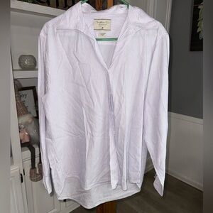 Madeline Men's Light Blue Striped Button Down Shirt